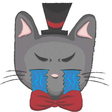 Sad Cat Sticker by ninadf