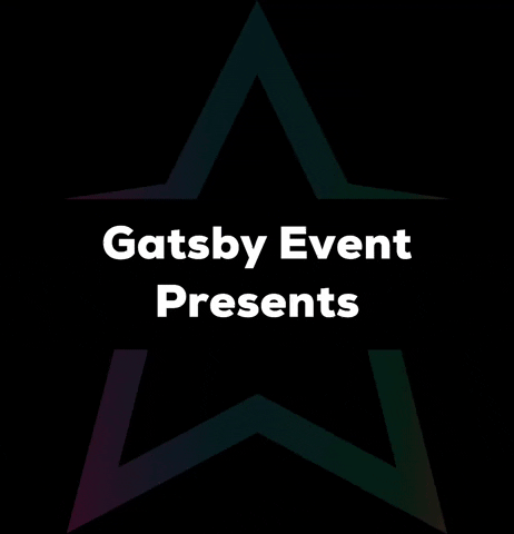 gatsbyevent party event gatsby gatsby event presents GIF