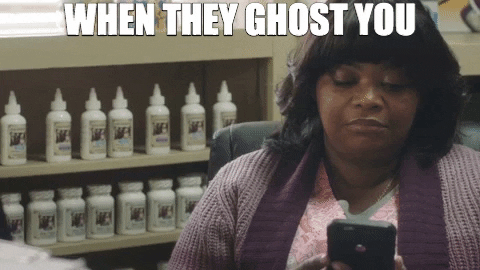 Image result for i think you were ghosted gif