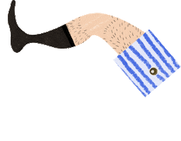 Socks Navy Sticker
