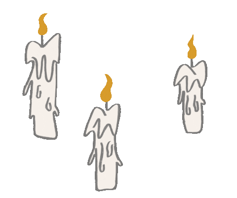 candles floating