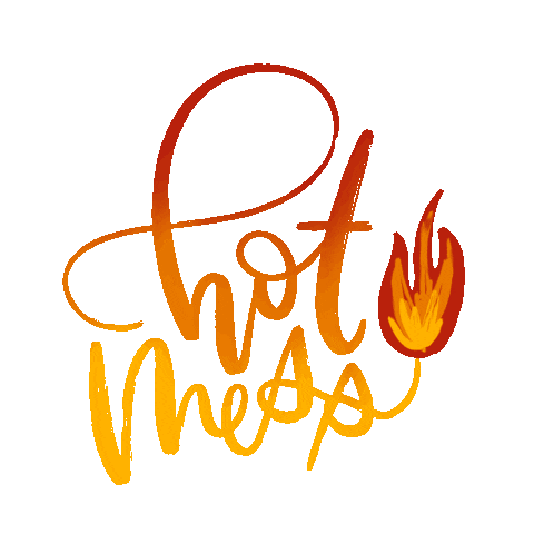 Fire Calligraphy Sticker by Hoopla! Letters