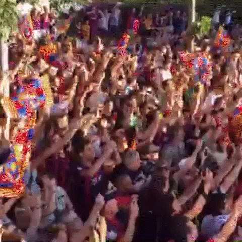 parade treble GIF by FC Barcelona