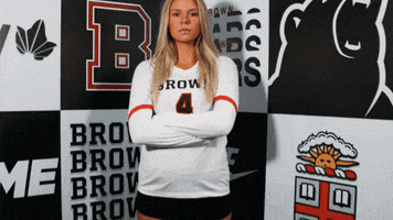 Stone Cold Game Face GIF by Brown Volleyball