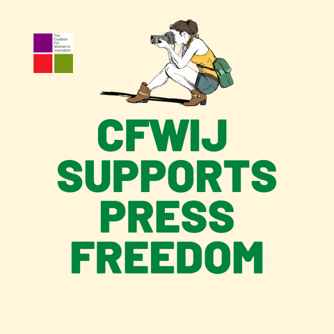 Press Freedom Woman GIF by CFWIJ