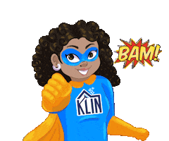 Super Hero Cleaning Sticker by Klin