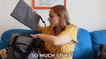 Stuff Cant Fit GIF by HannahWitton