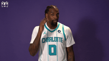 Cant Hear You Get Loud GIF by Charlotte Hornets