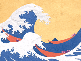 Great Wave Japan GIF by Doctor Popular