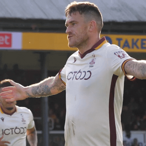 Andy Cook Football GIF by Bradford City AFC
