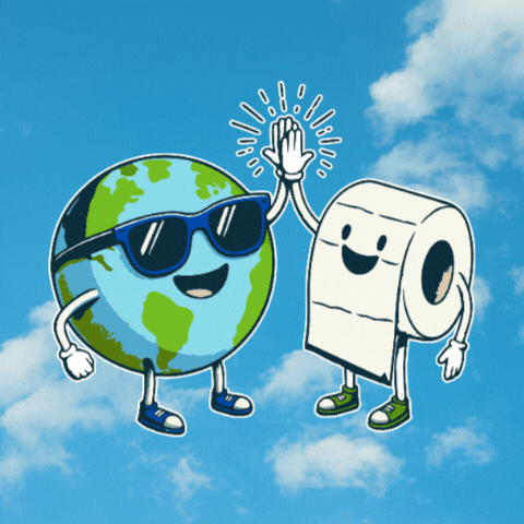 Toilet Paper Earth GIF by RB Life Brands