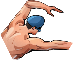 Freestyle Swimming Sticker by Four Strokes