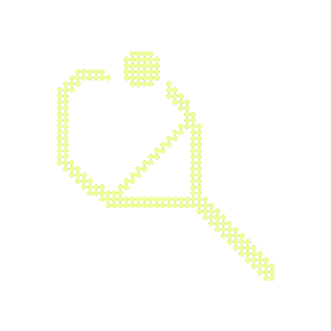 Tennis Racket Sticker by VELD AMSTERDAM