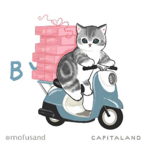 Chinese New Year Cat Sticker by CapitaLand Malls SG