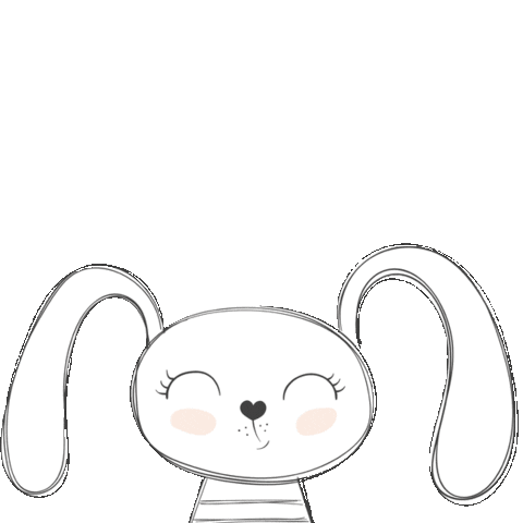 Bunny Easter Sticker by Typografica Paperie