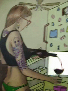 odinelpierre art animation illustration woman GIF