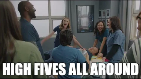 High Five Group Hug GIF by Hospital Show