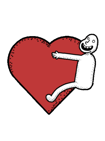 I Love You Hearts Sticker by Sara Lynne Leo