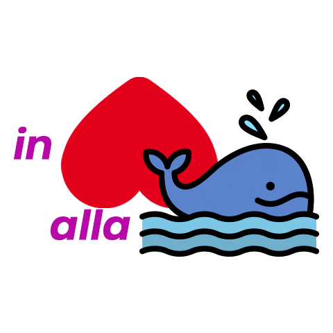 Balena Nelmomentodelbisogno Sticker by Sebach