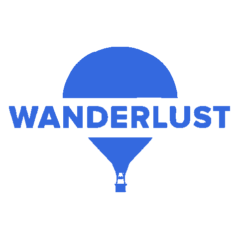 Wanderlust Wanderer Sticker by Yusuf Adi Guno