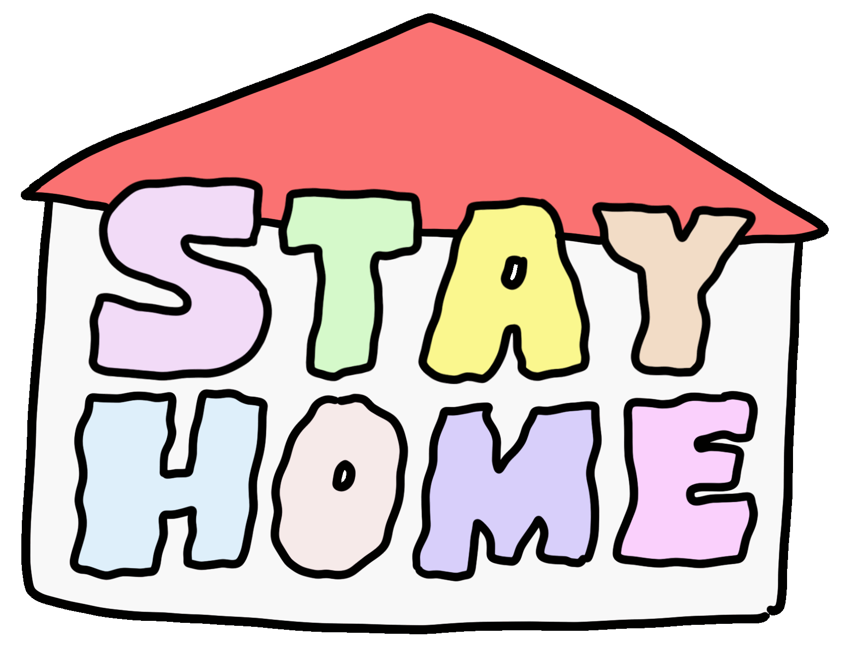 Stay Home Sticker by pey chi for iOS & Android | GIPHY