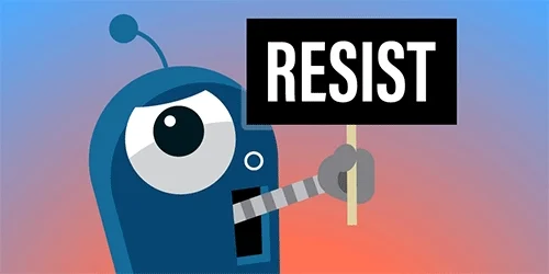 Robot Protest GIF