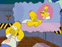 Homer Simpson Dreaming GIF - Find &amp; Share on GIPHY