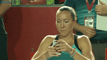 wta text phone tennis texting GIF