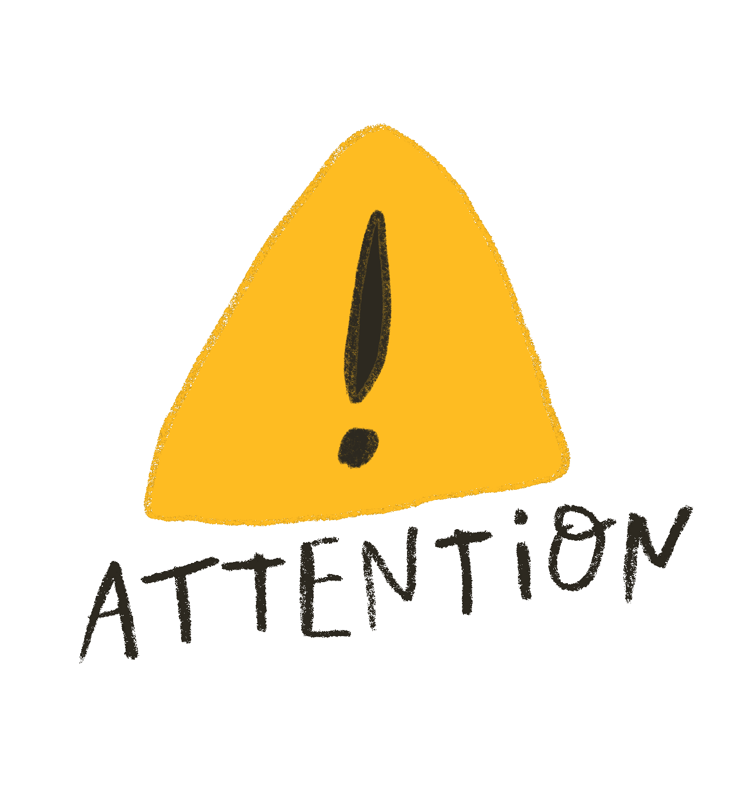 Warning Sign Sticker by Doodleganger for iOS & Android GIPHY