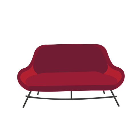 MoolMX sofa rojo muebles encasa GIF