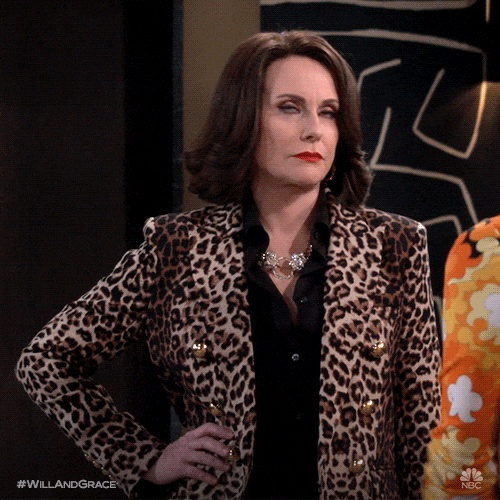 New trending GIF online nbc, eye roll, eyeroll, will and grace