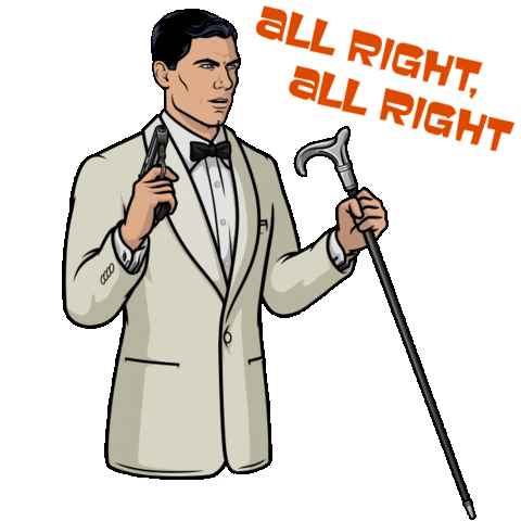 All Right Spy Sticker by Archer