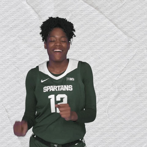 Womens Basketball Dancing GIF by Michigan State Athletics