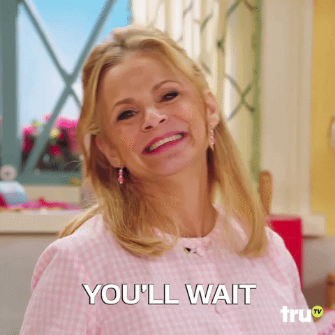 Hold On Wait GIF by truTV’s At Home with Amy Sedaris