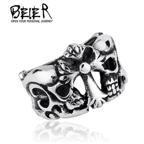 tblackbutterflys skull monterrey rings skulls GIF