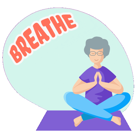 Breathe Out Sticker by mercola.com