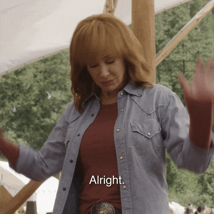 Relaxing Reba Mcentire GIF by ABC Network