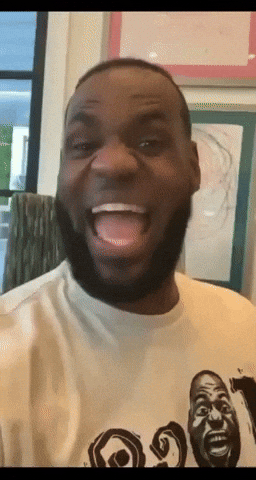 Lebron James Laugh GIF