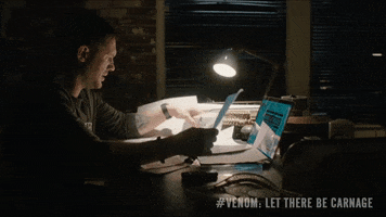 Tom Hardy Reading GIF by Venom Movie