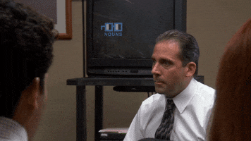 The Office Glasses GIF by nounish ⌐◨-◨