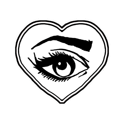 Black Heart Corazon Negro Sticker