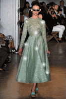 sparkles green dress GIF by fashgif