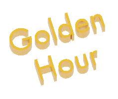 Gold Goldenhour Sticker by mene