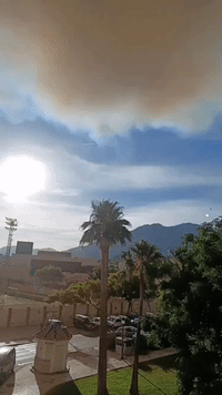Smoke Fills Air Over Costa del Sol as Wildfire Rages in Southern Spain