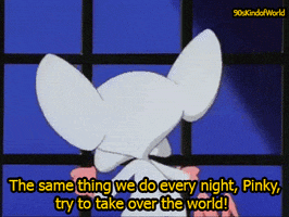 pinky and the brain world GIF
