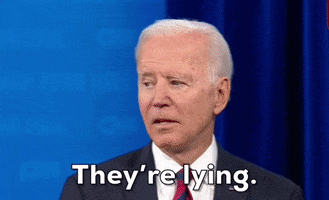 Theyre Lying Joe Biden GIF by GIPHY News