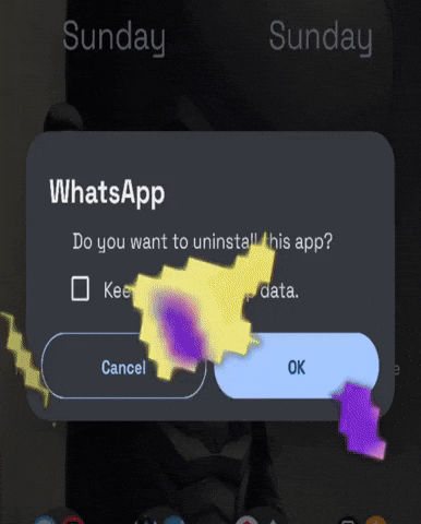 Uninstall Whatsapp GIF