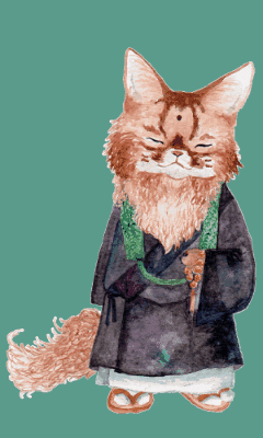 Cat Watercolor GIF