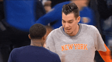 new york knicks special handshake GIF by NBA