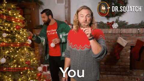 Christmas Pointing At You GIF by DrSquatchSoapCo - Find & Share on ...